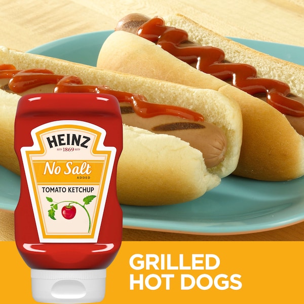 Heinz Heinz No Salt Ketchup 14 oz. Bottle, PK6 - 00013000708975