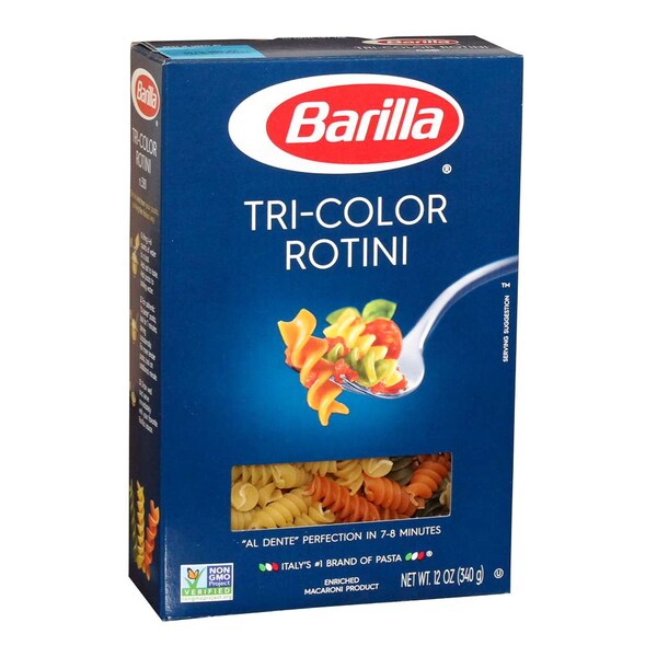 Barilla Barilla Tri-Color Rotini Pasta 12 oz., PK16 - 1000478381