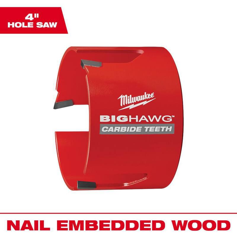 Milwaukee 4 pulgadas Big Hawg Sierra de Orificio de Carburo - 49-56-9245