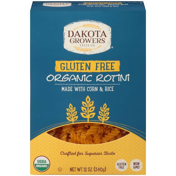 Dakota Growers Dakota Growers Gluten Free Organic Rotini Pasta 12 oz., PK12 - 6738788020
