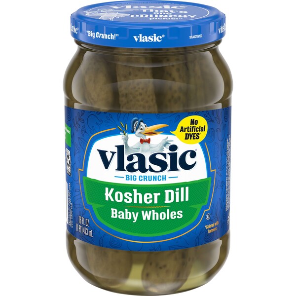 Vlasic Vlasic Kosher Dill Baby Wholes 16 fl. oz., PK12 - 5410000400