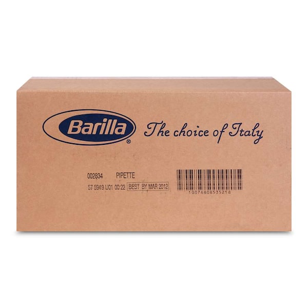 Barilla Barilla Pipette Bulk Pasta 160 oz. Pack, PK2 - 1000002834