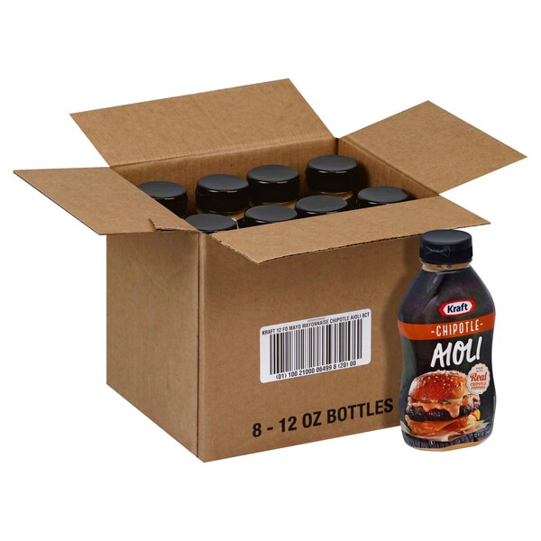 Kraft Chipotle Aioli Mayonnaise 12 fl. oz., PK8 - 10021000064998