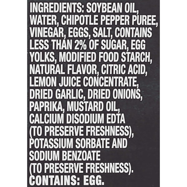 Kraft Chipotle Aioli Mayonnaise 12 fl. oz., PK8 - 10021000064998