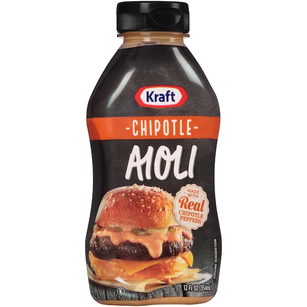 Kraft Chipotle Aioli Mayonnaise 12 fl. oz., PK8 - 10021000064998