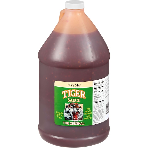 Try Me Gourmet 1 gal. Plastic Bottle Try Me Tiger Gourmet Sauce, PK4 - 75076-10002