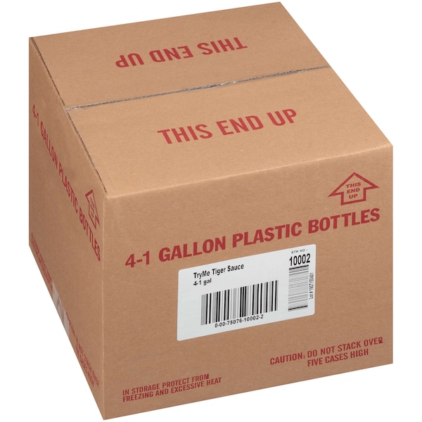 Try Me Gourmet 1 gal. Plastic Bottle Try Me Tiger Gourmet Sauce, PK4 - 75076-10002