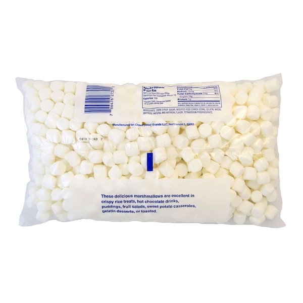 Clown Clown Miniature White Marshmallows No Artificial Colors 1lbs Bag, PK12 - 97000