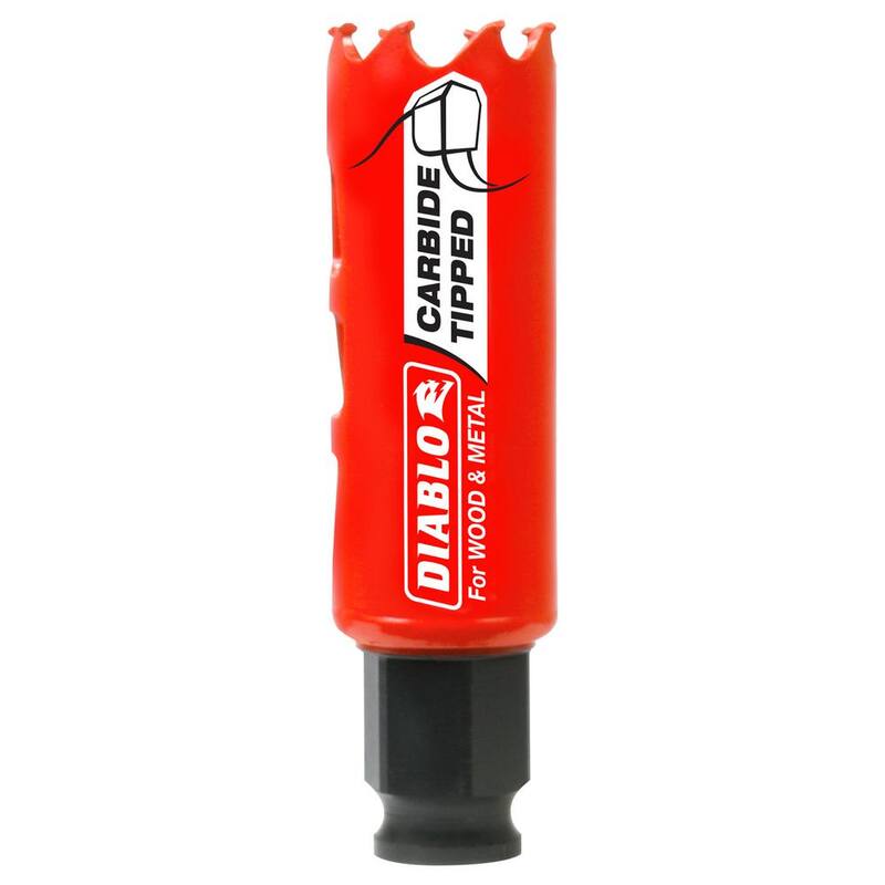 Sierra de perforación de carburo de 1 pulgada con profundidad de corte de 2-3/8 pulgadas - DHS1000CT