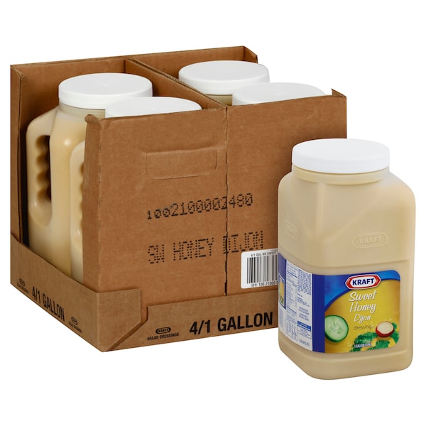 Kraft Kraft Sweet Honey Dijon Dressing 1 gal. Container, PK4 - 10021000024800