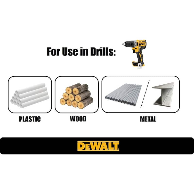 Juego de brocas recubiertas con titanio nitruro para punta piloto DEWALT (29 piezas) - DW1369