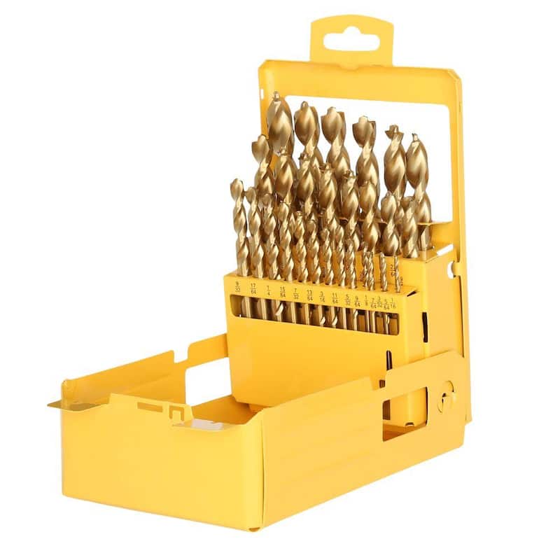 Juego de brocas recubiertas con titanio nitruro para punta piloto DEWALT (29 piezas) - DW1369