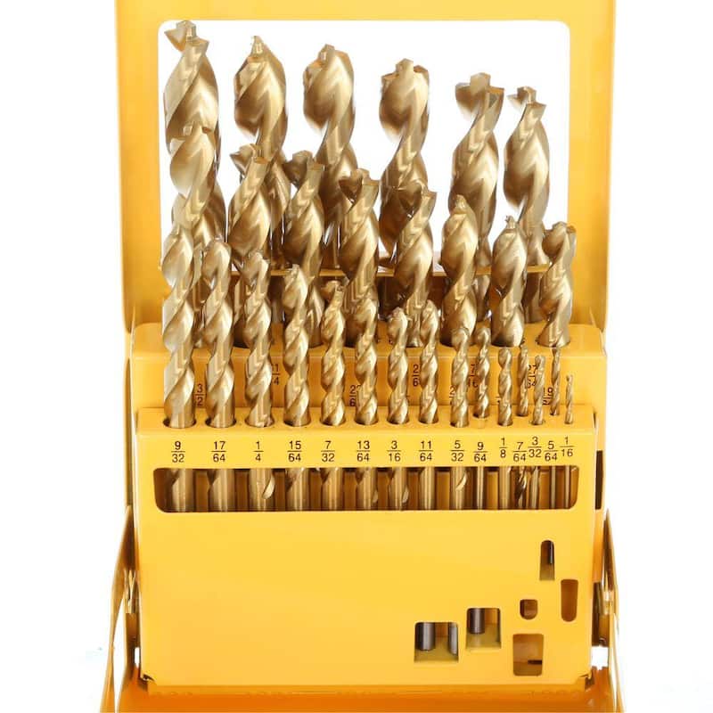 Juego de brocas recubiertas con titanio nitruro para punta piloto DEWALT (29 piezas) - DW1369