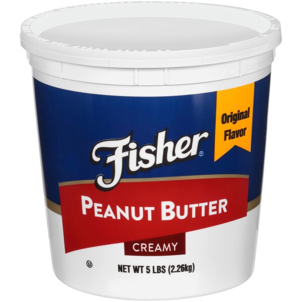 Fisher Fisher Creamy Peanut Butter 80 oz., PK6 - 91658