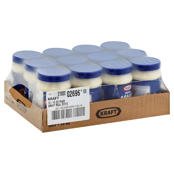 Kraft Kraft Mayonnaise 15 fl. oz. Bottle, PK12 - 10021000026965