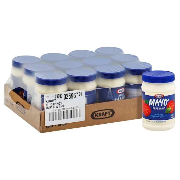 Kraft Kraft Mayonnaise 15 fl. oz. Bottle, PK12 - 10021000026965
