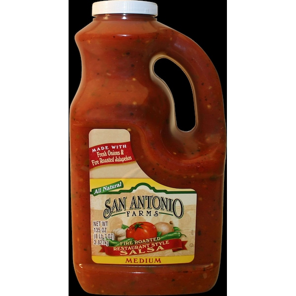 San Antonio Farms San Antonio Farms 135 oz. Medium Roasted Pepper Salsa, PK4 - 48548481736