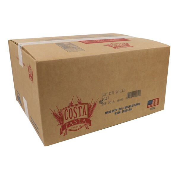 Costa Costa Ziti Cut Pasta 10lbs, PK2 - 2CZT