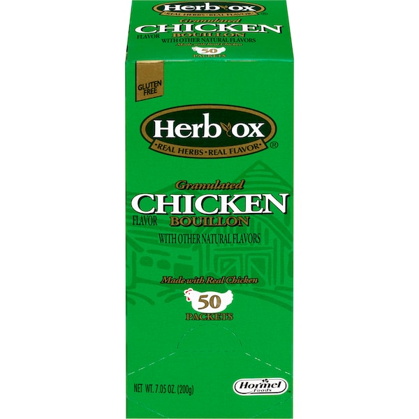 Herb Ox Herb Ox Instant Broth Chicken Flavor 4g Packet, PK300 - 34793