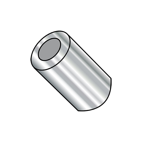 Zoro Select Round Spacers, 12X3/16 #3/8 ROUND, PK100, Plain Stainless Steel, 3/16 in Overall Lg, #12 Inside Dia - 370312RS303