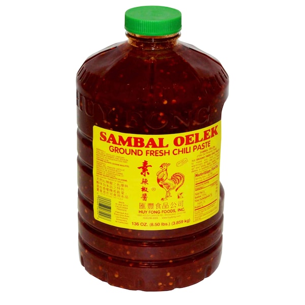 Huy Fong Ground Fresh Chili Sambal Oelek 1 gal., PK3 - HFS01G