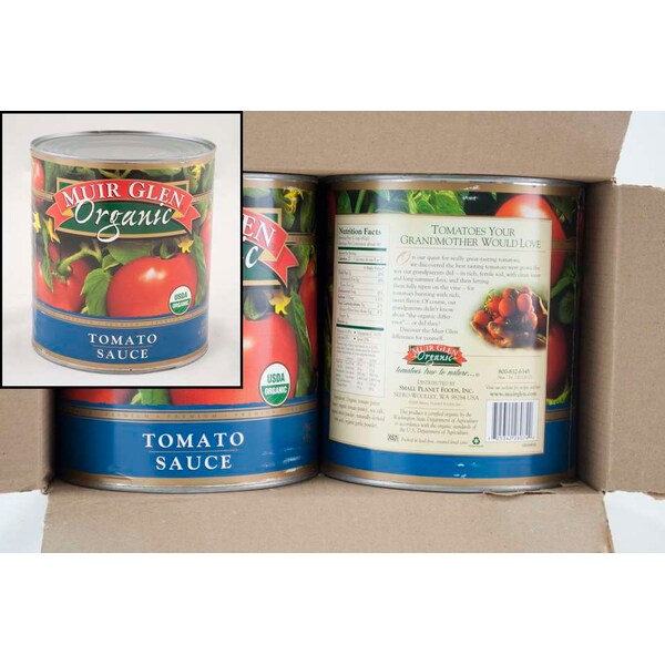 Muir Glen Muir Glen Organic Tomato Sauce 106 oz. Bottle, PK6 - 725342-28074