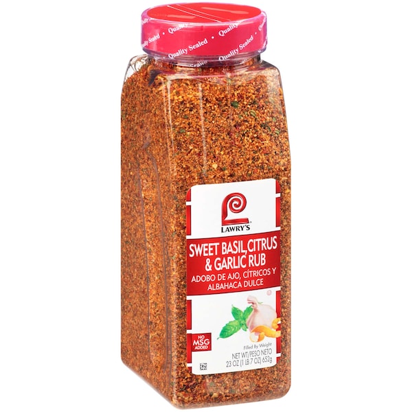 Lawrys Lawry's Sweet Basil Citrus Garlic Rub 23 oz., PK6 - 900398924