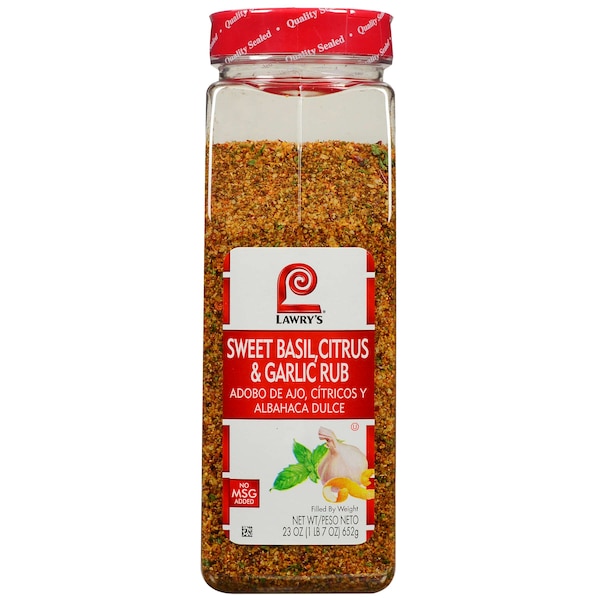 Lawrys Lawry's Sweet Basil Citrus Garlic Rub 23 oz., PK6 - 900398924