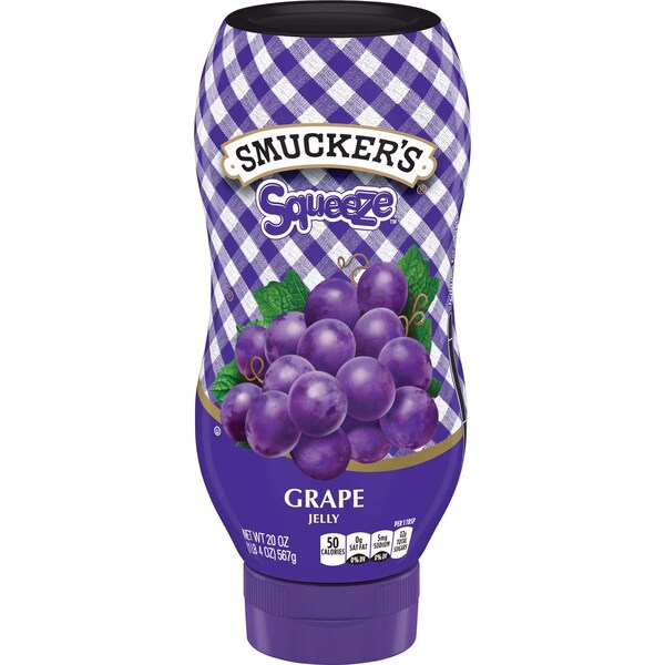 Smuckers Smucker's Grape Jelly Squeeze 20 oz. Bottle, PK12 - 5150005711
