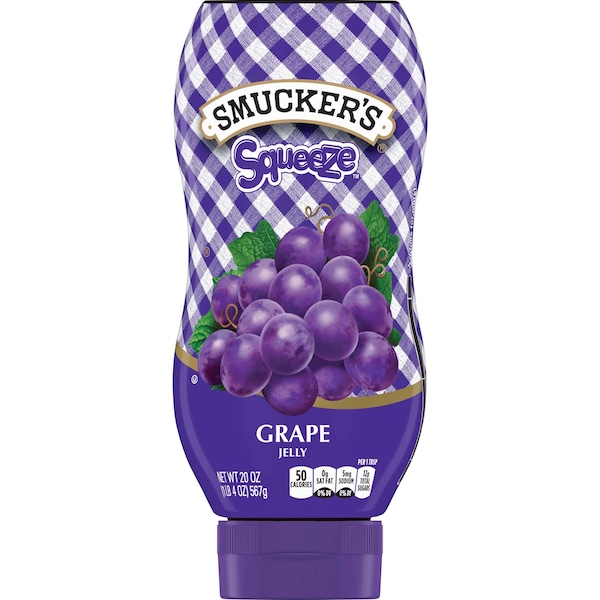 Smuckers Smucker's Grape Jelly Squeeze 20 oz. Bottle, PK12 - 5150005711