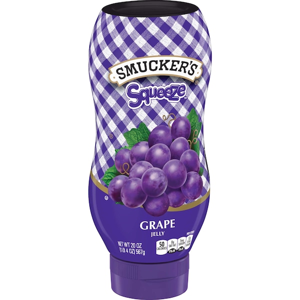 Smuckers Smucker's Grape Jelly Squeeze 20 oz. Bottle, PK12 - 5150005711