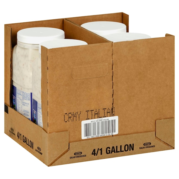 Kraft Kraft Creamy Italian Dressing 1 gal. Container, PK4 - 10021000643049