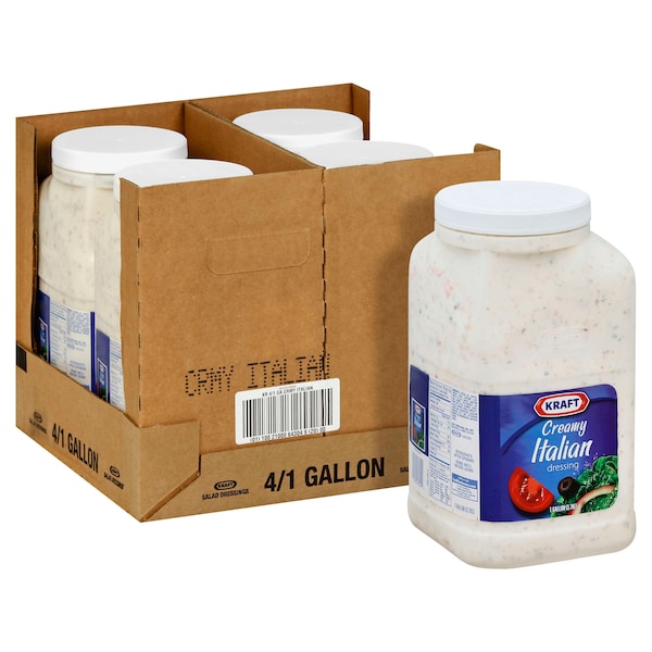 Kraft Kraft Creamy Italian Dressing 1 gal. Container, PK4 - 10021000643049