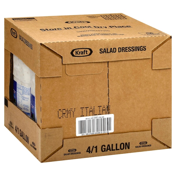 Kraft Kraft Creamy Italian Dressing 1 gal. Container, PK4 - 10021000643049