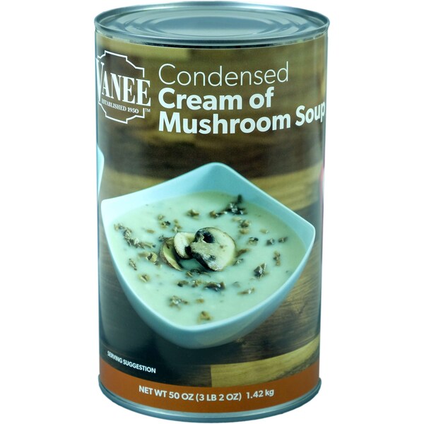 Vanee Vanee Cream Of Mushroom Soup 50 oz. Cans, PK12 - 550JM-VAN