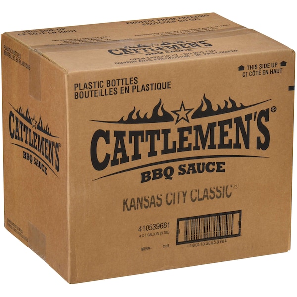 Cattlemens Master's Reserve Kansas City Classic Barbecue Sauce 1 gal., PK4 - 05396