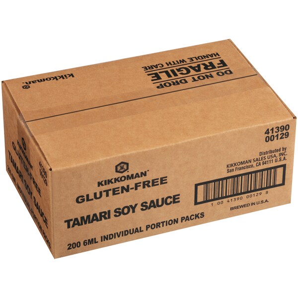 Kikkoman Kikkoman Non GMO Preservative Free Tamari Soy Sauce .20 oz., PK200 - 00129