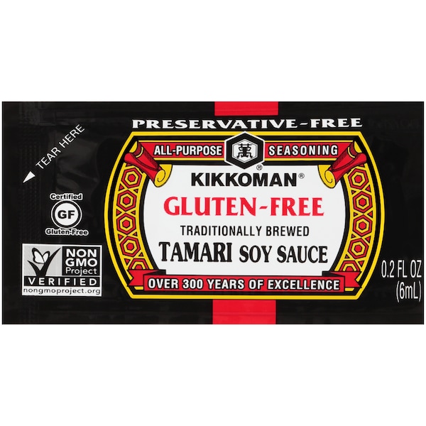 Kikkoman Kikkoman Non GMO Preservative Free Tamari Soy Sauce .20 oz., PK200 - 00129