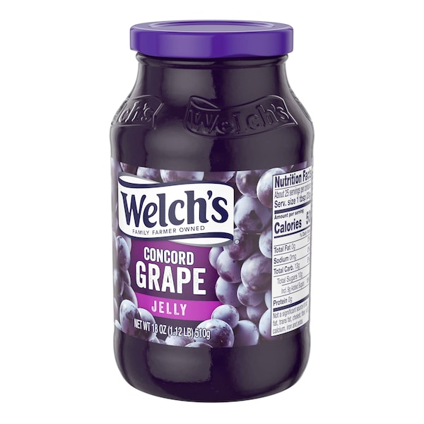 Welchs Welch's Concord Grape Jelly 18 oz. Jar, PK12 - WPD50500