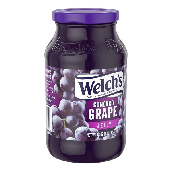 Welchs Welch's Concord Grape Jelly 18 oz. Jar, PK12 - WPD50500
