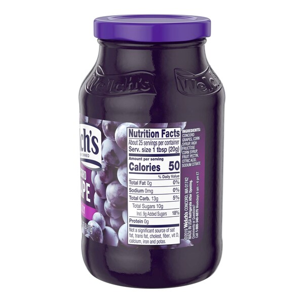 Welchs Welch's Concord Grape Jelly 18 oz. Jar, PK12 - WPD50500