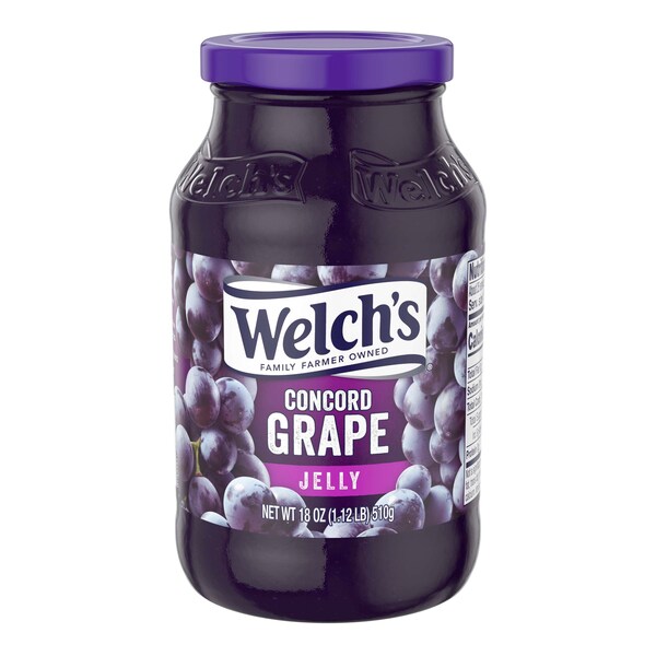 Welchs Welch's Concord Grape Jelly 18 oz. Jar, PK12 - WPD50500