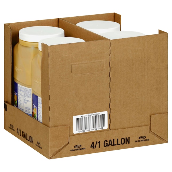 Kraft Kraft Honey Mustard Dressing 1 gal. Jug, PK4 - 10021000705242