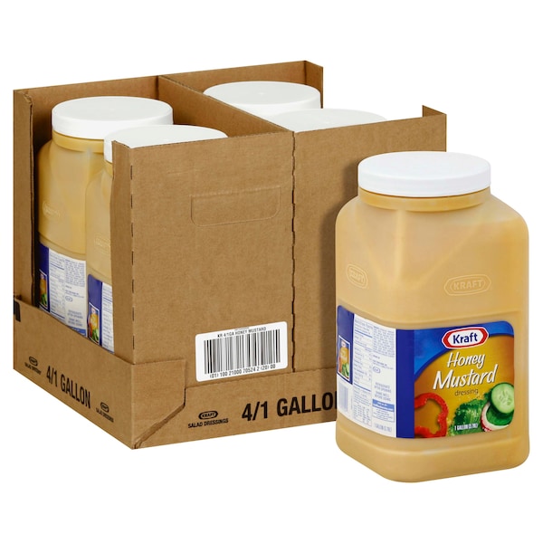 Kraft Kraft Honey Mustard Dressing 1 gal. Jug, PK4 - 10021000705242