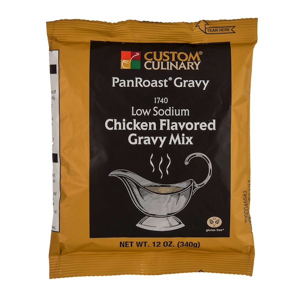 Panroast Mix Gravy Chicken Flavored Low Sodium Added Shelf Stable, PK8 - 17409CPAN