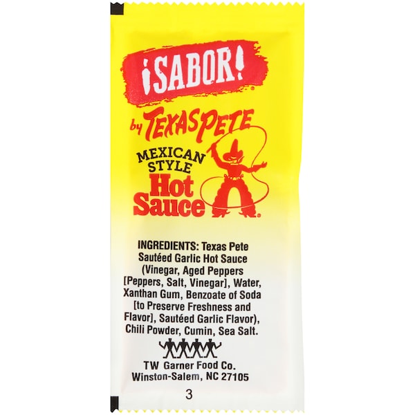 Texas Pete Texas Pete Sabor Mexican Hot Sauce 7g Packets, PK200 - 1.00643