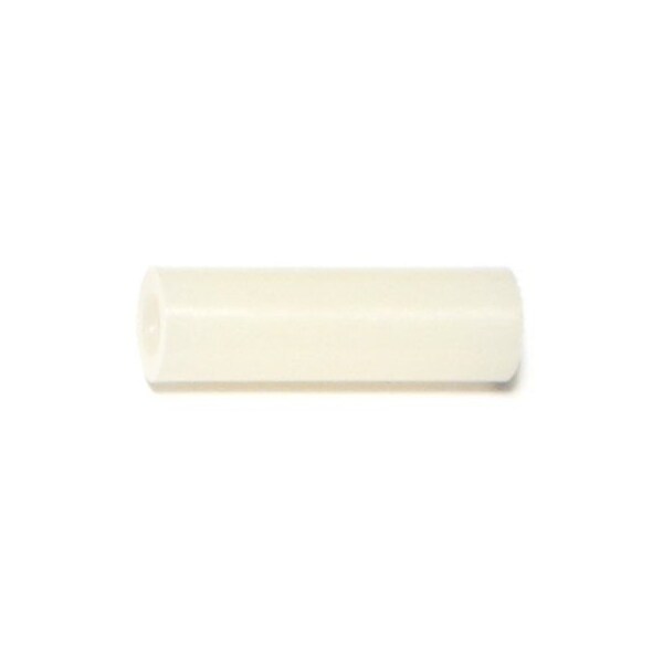 Midwest Fastener Round Spacer, #8 Screw Size, Nylon, 1 in Overall Lg, 12 PK - 77146