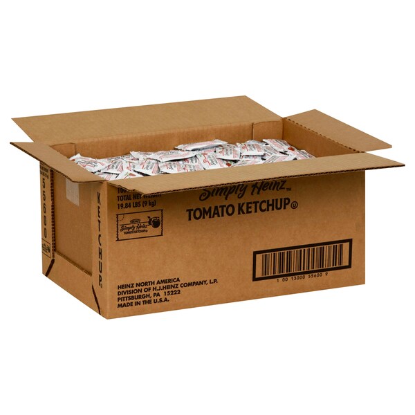 Heinz Heinz Simply Single Serve Ketchup 9g, PK1000 - 10013000556009