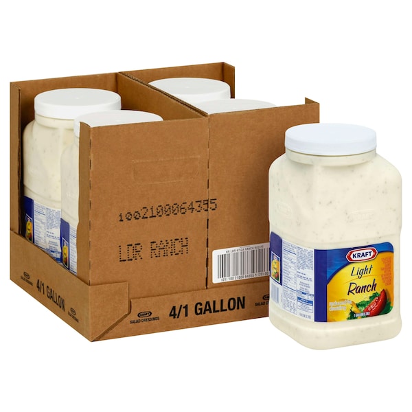 Kraft Kraft Light Done Right Ranch Dressing 1 gal. Container, PK4 - 10021000643551