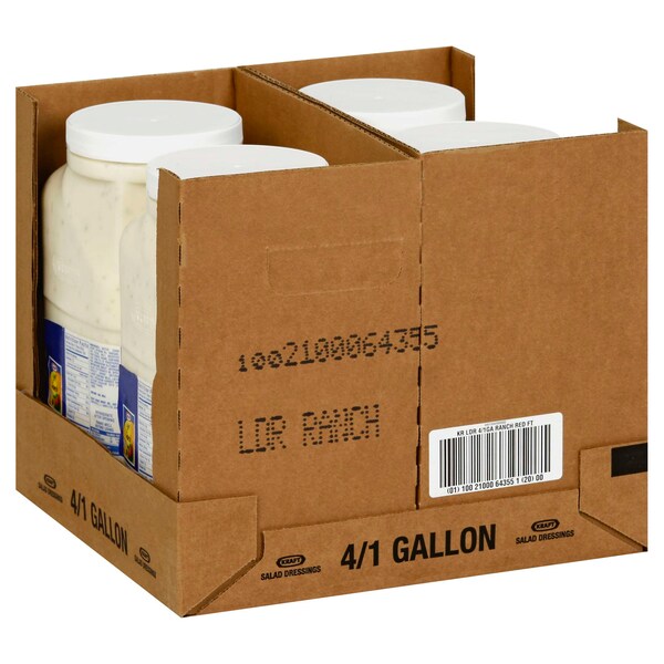 Kraft Kraft Light Done Right Ranch Dressing 1 gal. Container, PK4 - 10021000643551